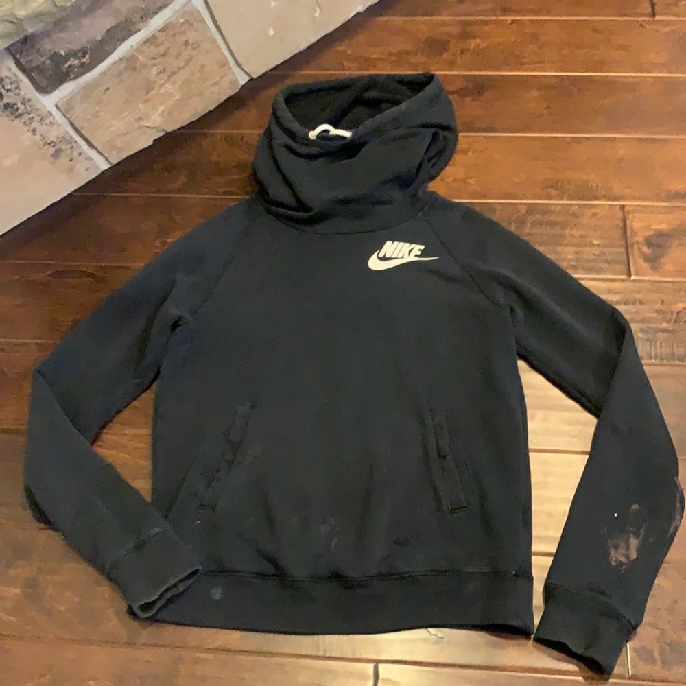 Nike cowl neck hoodie black pullover